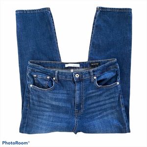 Ella Moss Women's Straight Leg Jeans in Dark Blue Denim